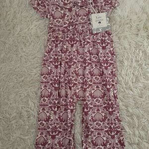 Kate Quinn Kids Printed Bottoms - Purple and White